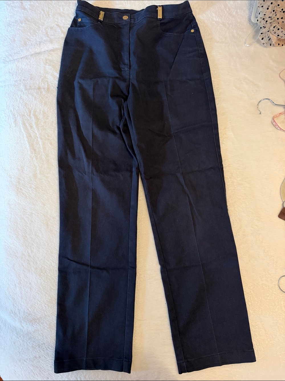 St. John Sport by Marie Gray Women's Navy Straight-Leg Pants